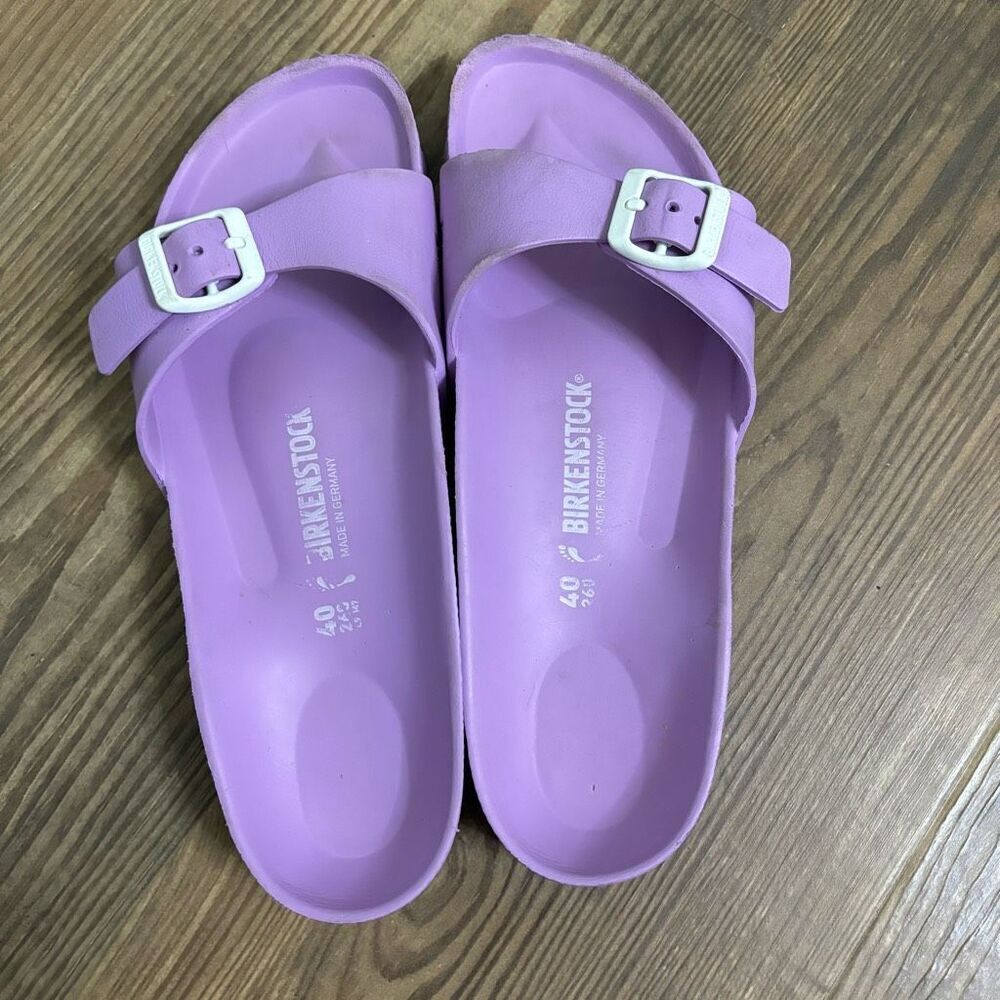 Birkenstock Rubber Comfort Sandals One Strap Slides Size 9 Ladies